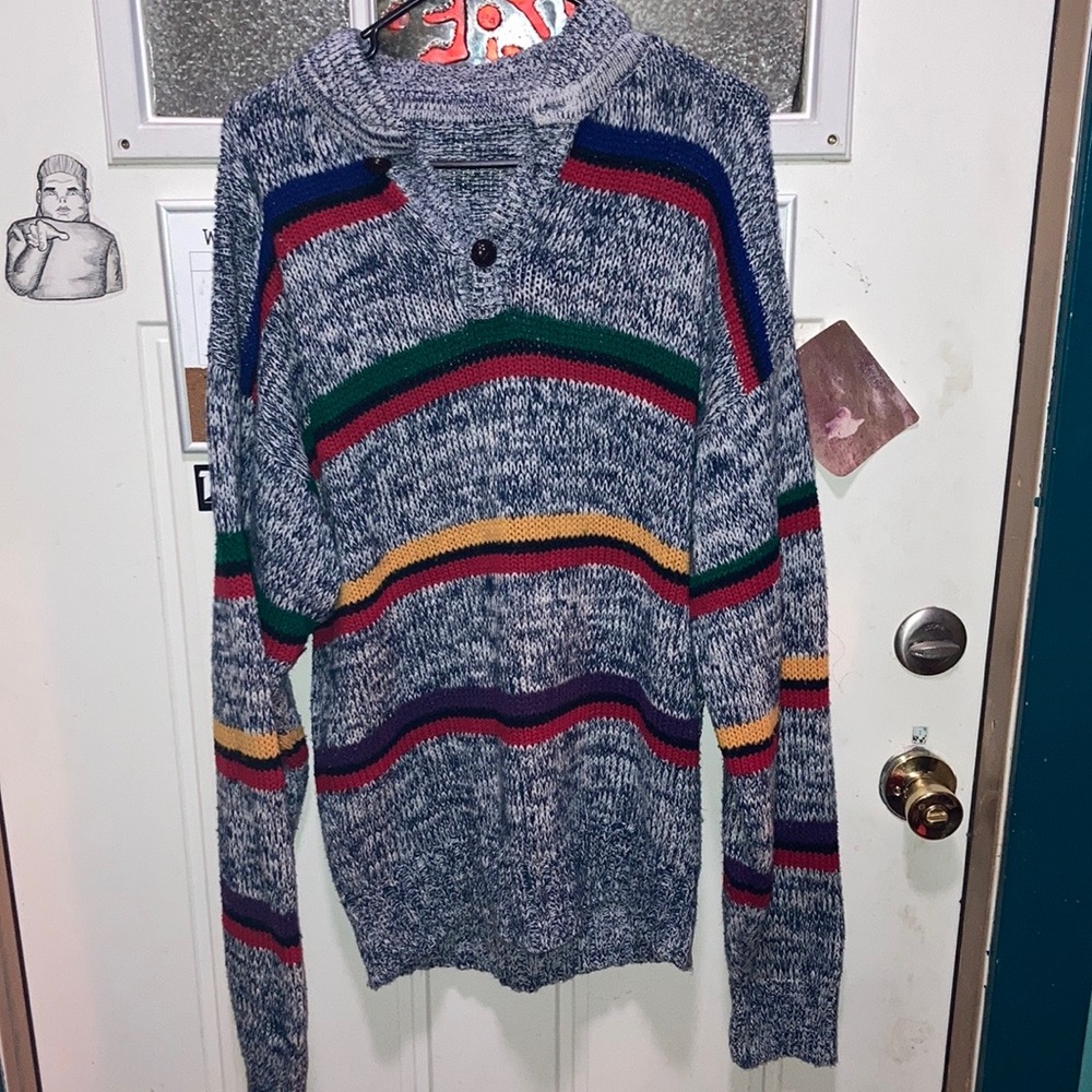 Striped knitted Crewneck size Large